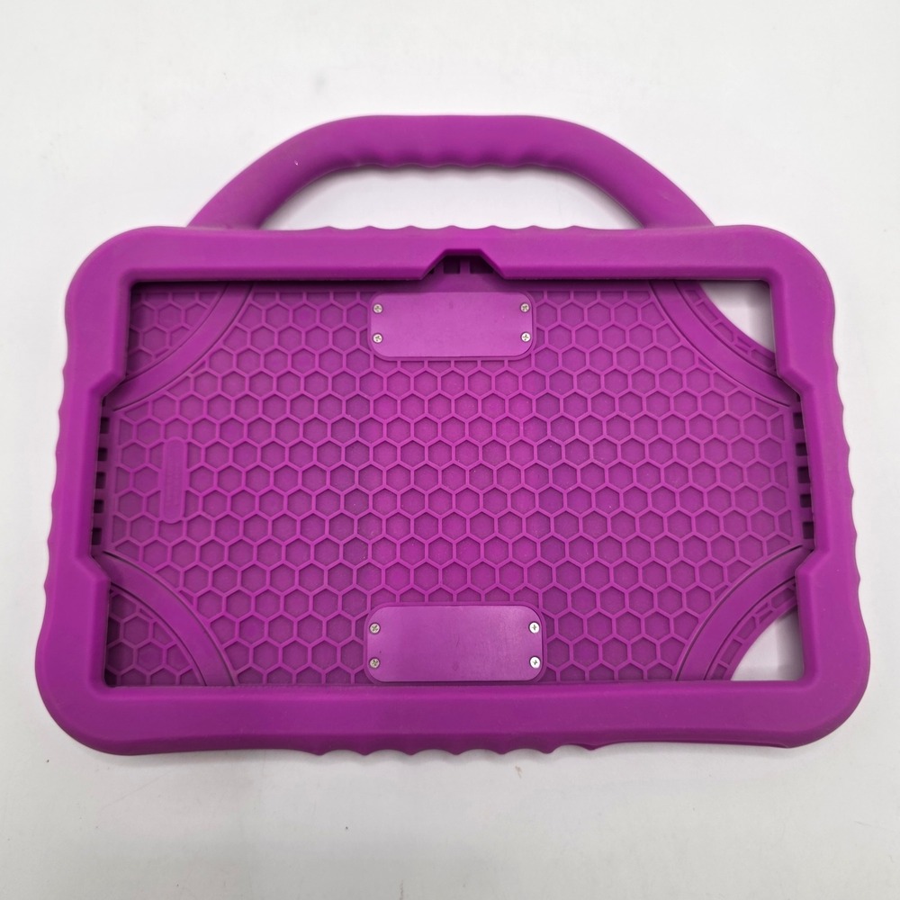 Tablet Case Purple Kids Shockproof Handle Kickstand 7-8 Inch Cover